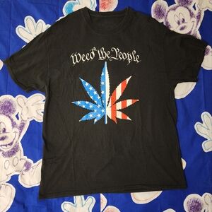 Black Weed the People Graphic T-Shirt Size XL